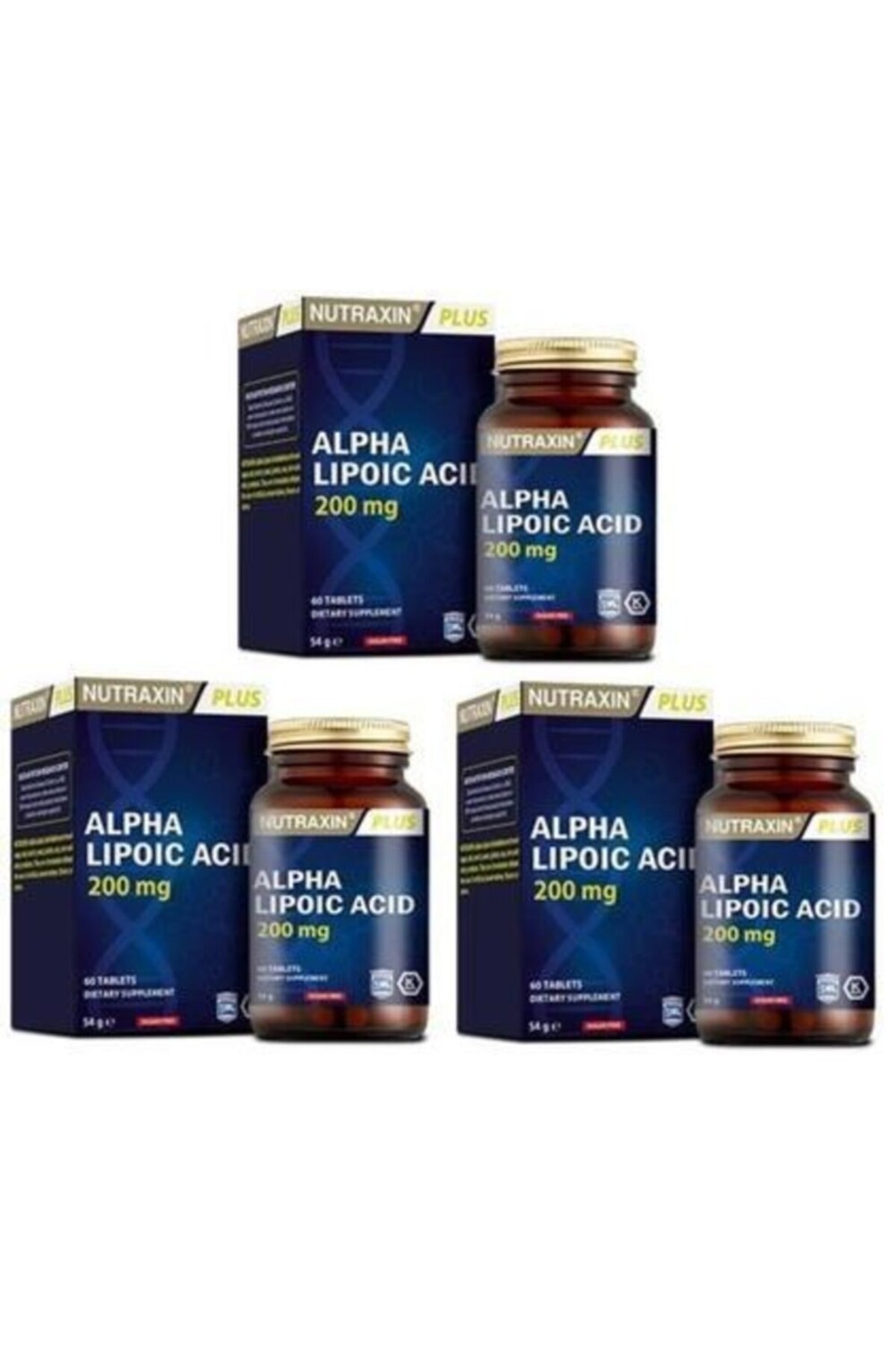 

Nutraxin Альфа-липоевая кислота 60 таблеток X 3 шт.