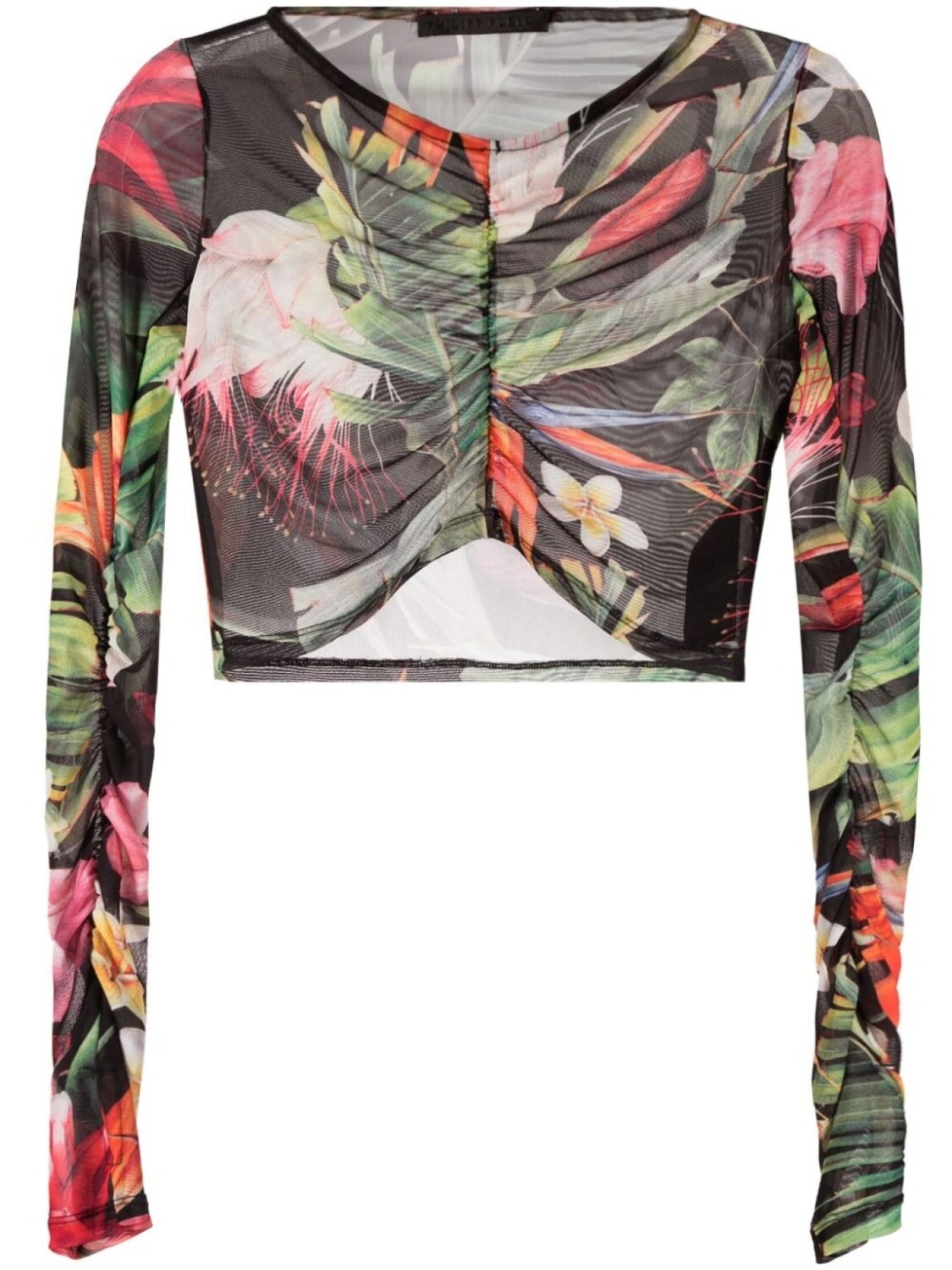 

Philipp Plein топ Flowers с длинными рукавами, зеленый