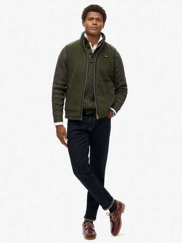 Флисовая безрукавка Estate Superdry, Surplus Goods Green — фото 4