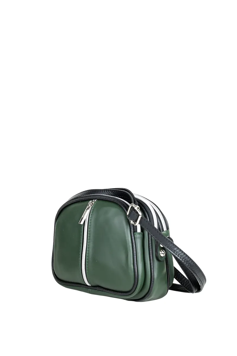 

Сумка через плечо COLLEZIONE ALESSANDRO "Ideal", из кожи, с тремя основными отделениями, зеленый