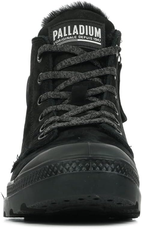 Мужские ботинки Palladium Pampa Hi Originale из канваса, Black Black Black 466 — фото 3