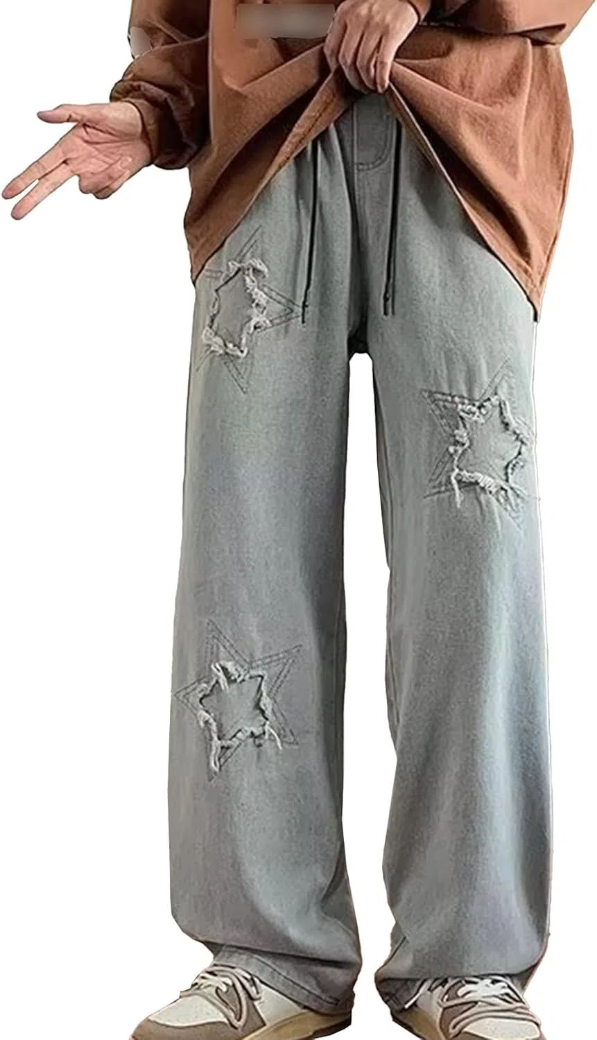 Джинсы свободные Vintage Hip Hop, Blue