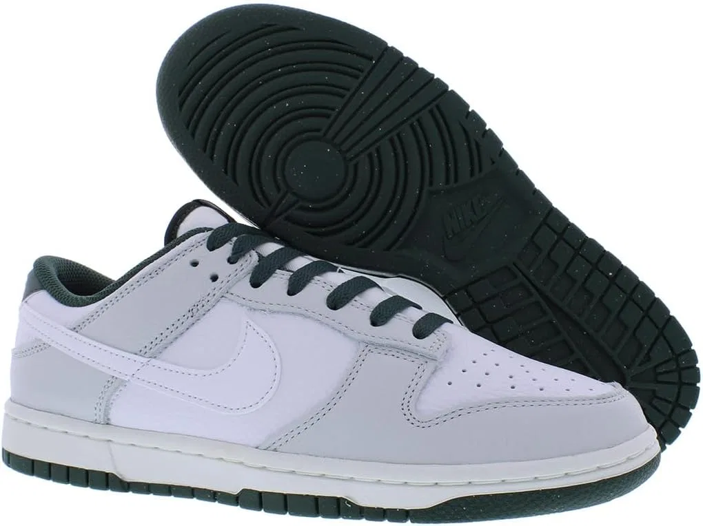 Мужские скейтбордистские кроссовки Nike Dunk Low Retro, белый/зеленый — фото 2