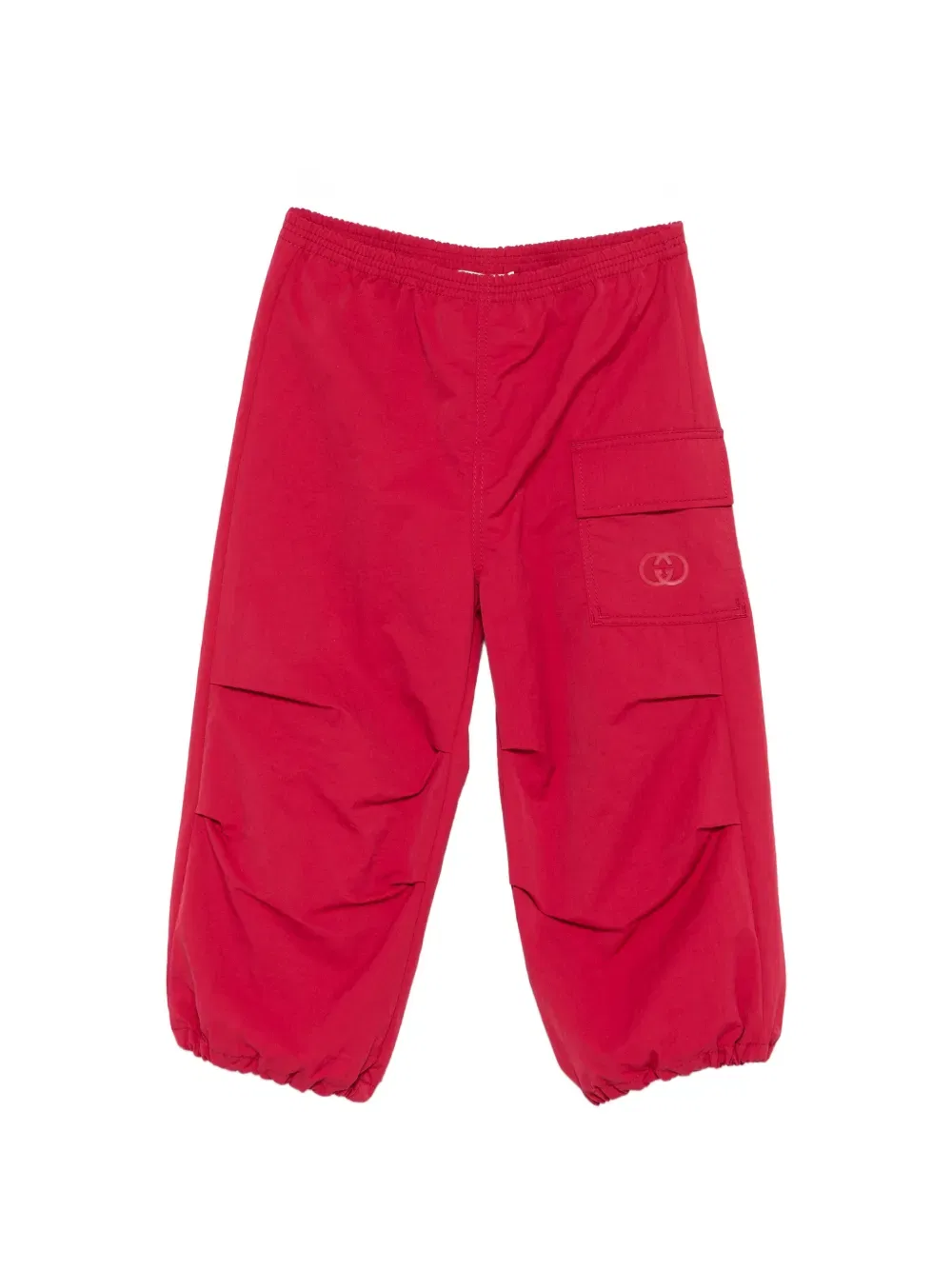 Брюки с эластичным поясом Gucci Kids, красный