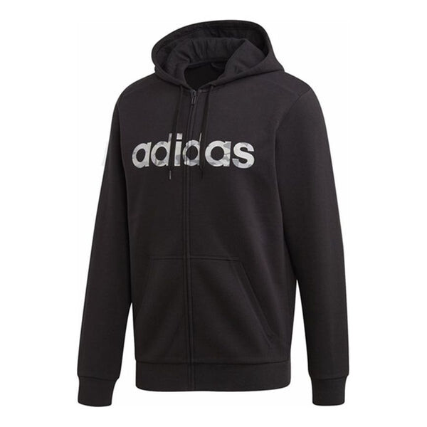 

Куртка adidas Athleisure Casual Sports hooded Zipper Jacket Black, мультиколор