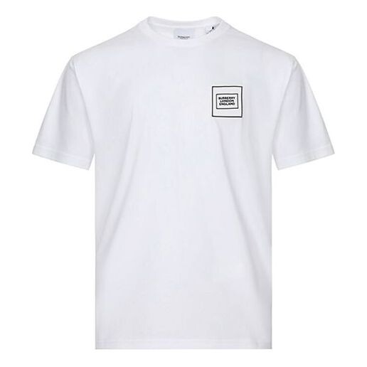 

Футболка men's logo cotton short sleeve white Burberry, белый