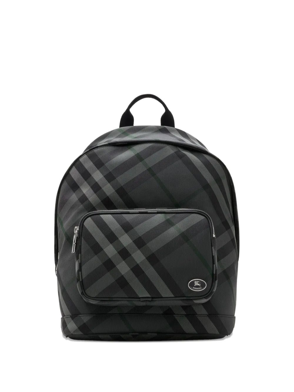 

Клетчатый рюкзак с декором Knight BURBERRY, черный