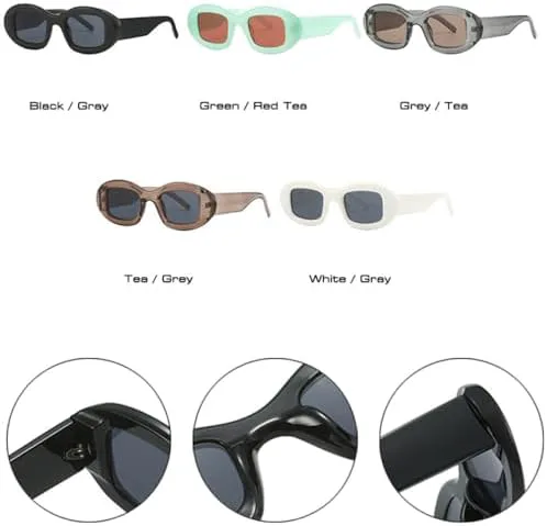 

Овальные солнцезащитные очки 2027 года для женщин, конфетные оттенки, защита от УФ-излучения UV400, ретро-стиль, мужские солнцезащитные очки MTZJH, White Gray