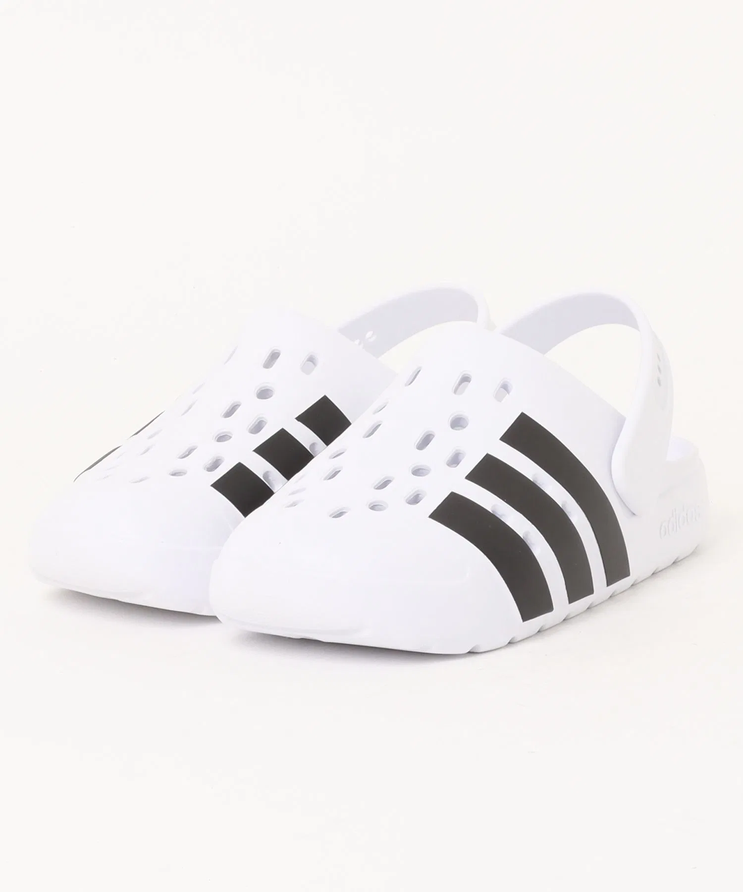 Унисекс сандалии adidas Adilette Clog 2.0 чёрно-белые