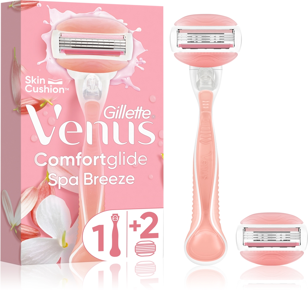 

Бритва Venus ComfortGlide Spa Breeze + 2 сменные головки Gillette, 1 шт