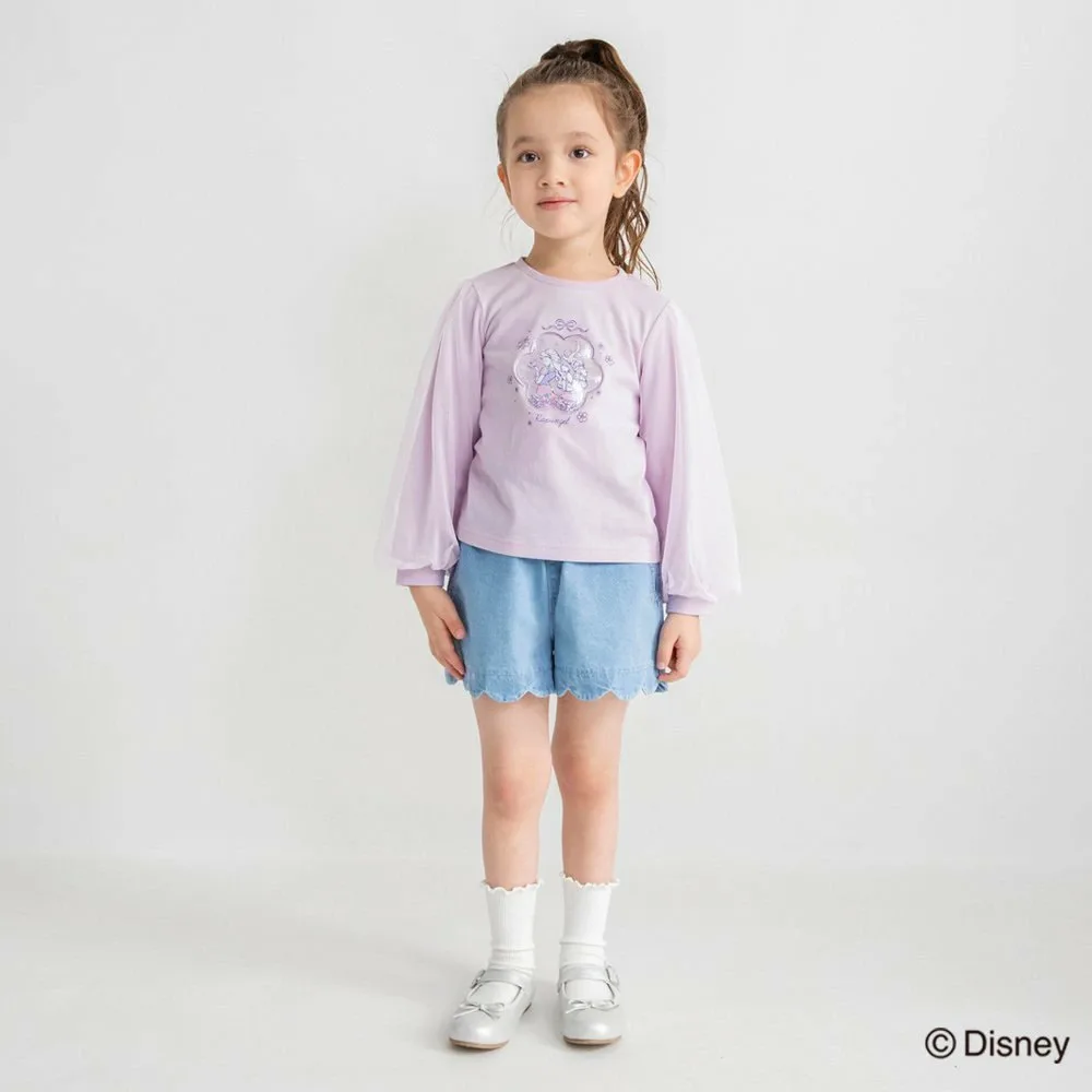 Футболка с длинными рукавами и тюлевым низом Branshes, Lavender — фото 3