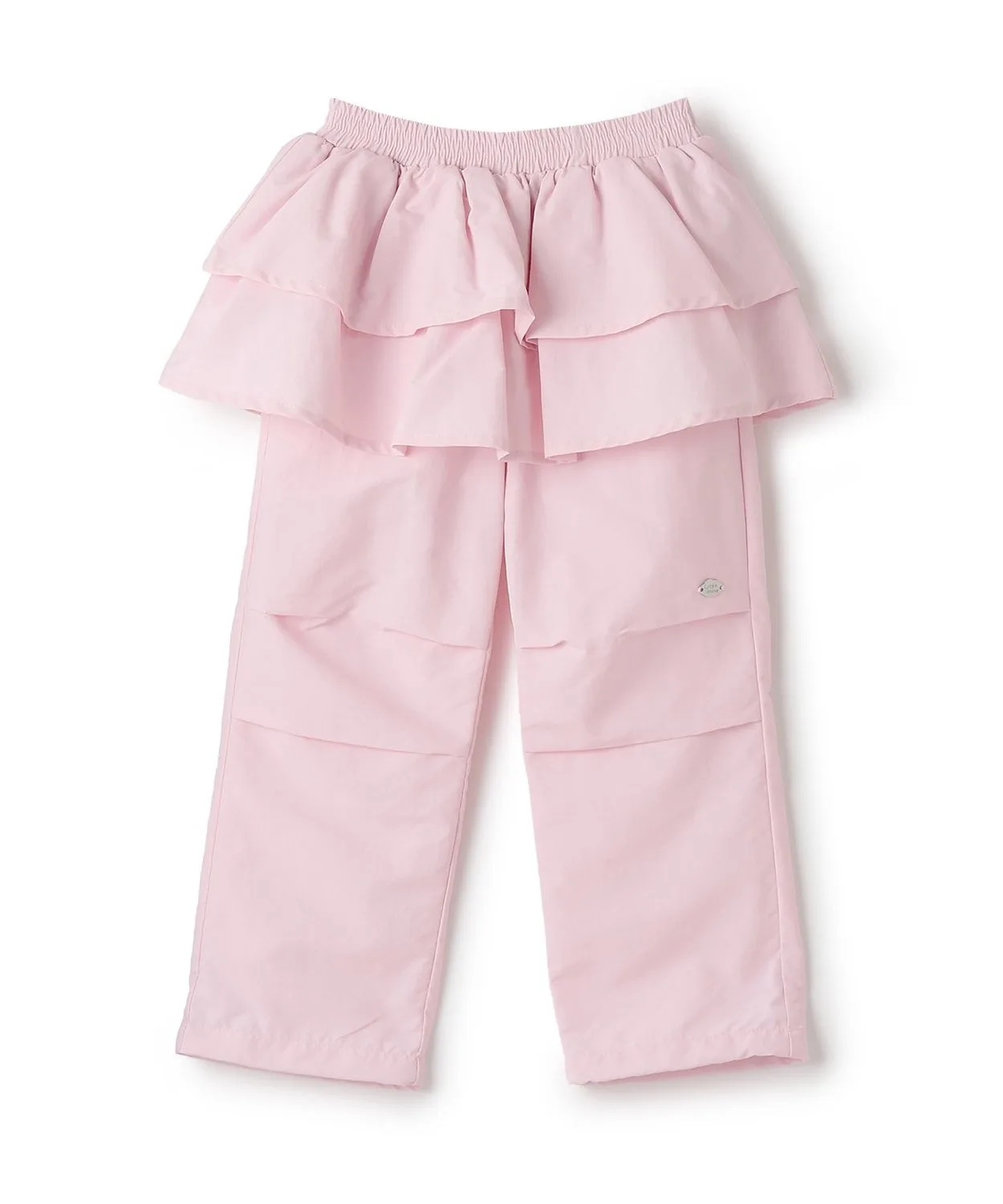 Детские штаны-юбка с водоотталкивающим покрытием Layered Skirt Pants Lycee mine бежевые — фото 3