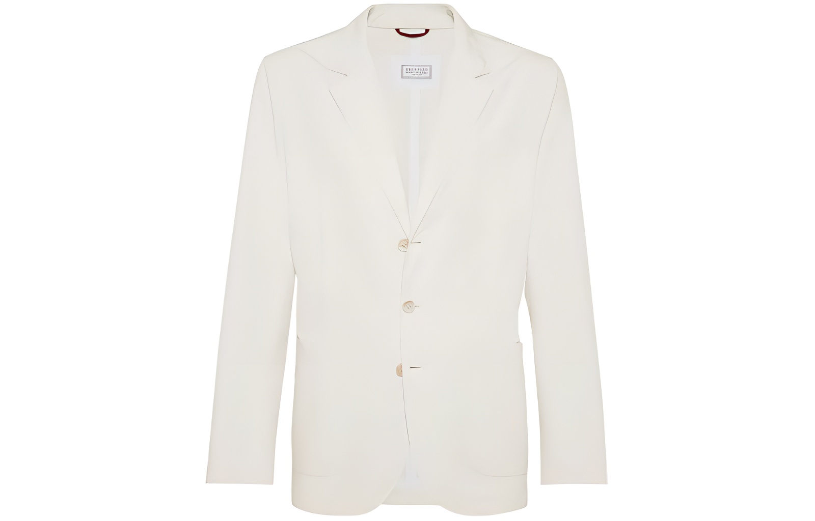 

Brunello Cucinelli Однобортный блейзер, Ivory White