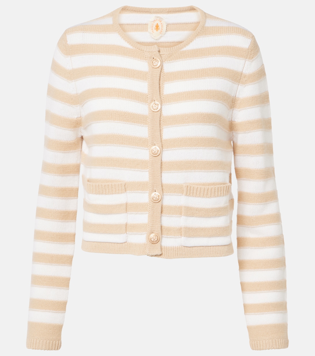 

Кардиган из шерсти и кашемира Jardin des Orangers, White Camel