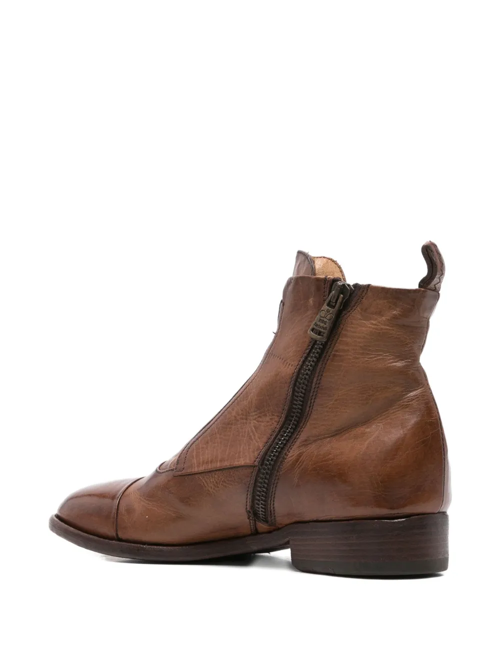 Кожаные ботинки на молнии King Tartufoli Shoes, коричневый — фото 3