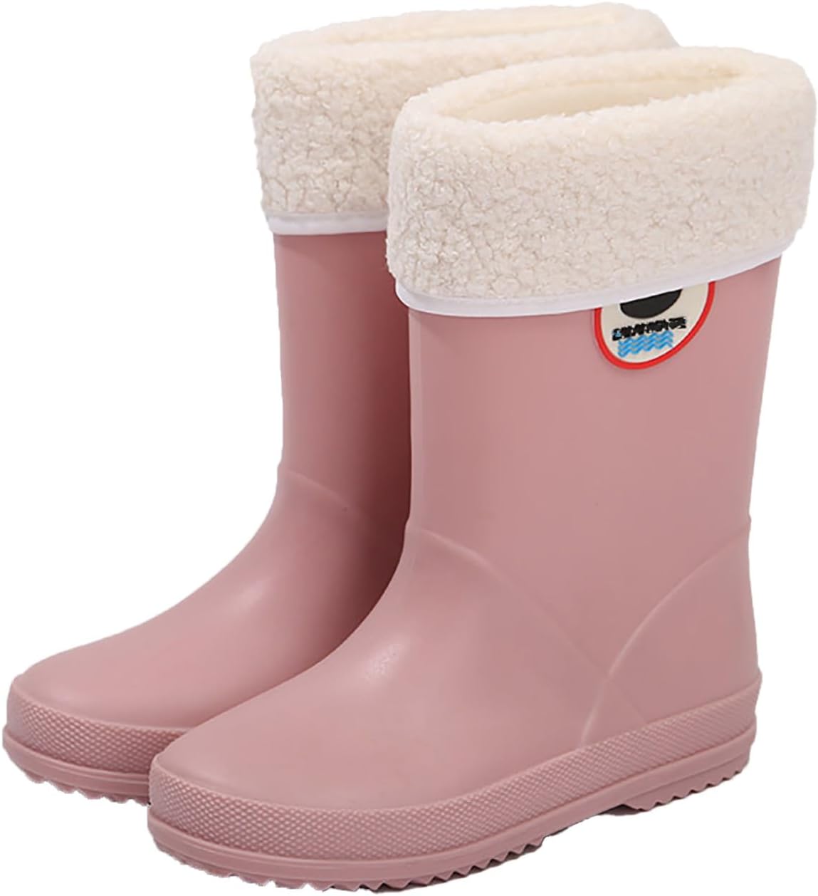 

Детские зимние ботинки для девочек, с искусственным мехом, утепленные, на щиколотку, теплые, противоскользящие, для улицы, милые туфли для малышей, обувь для прогулок JEUROT, Red