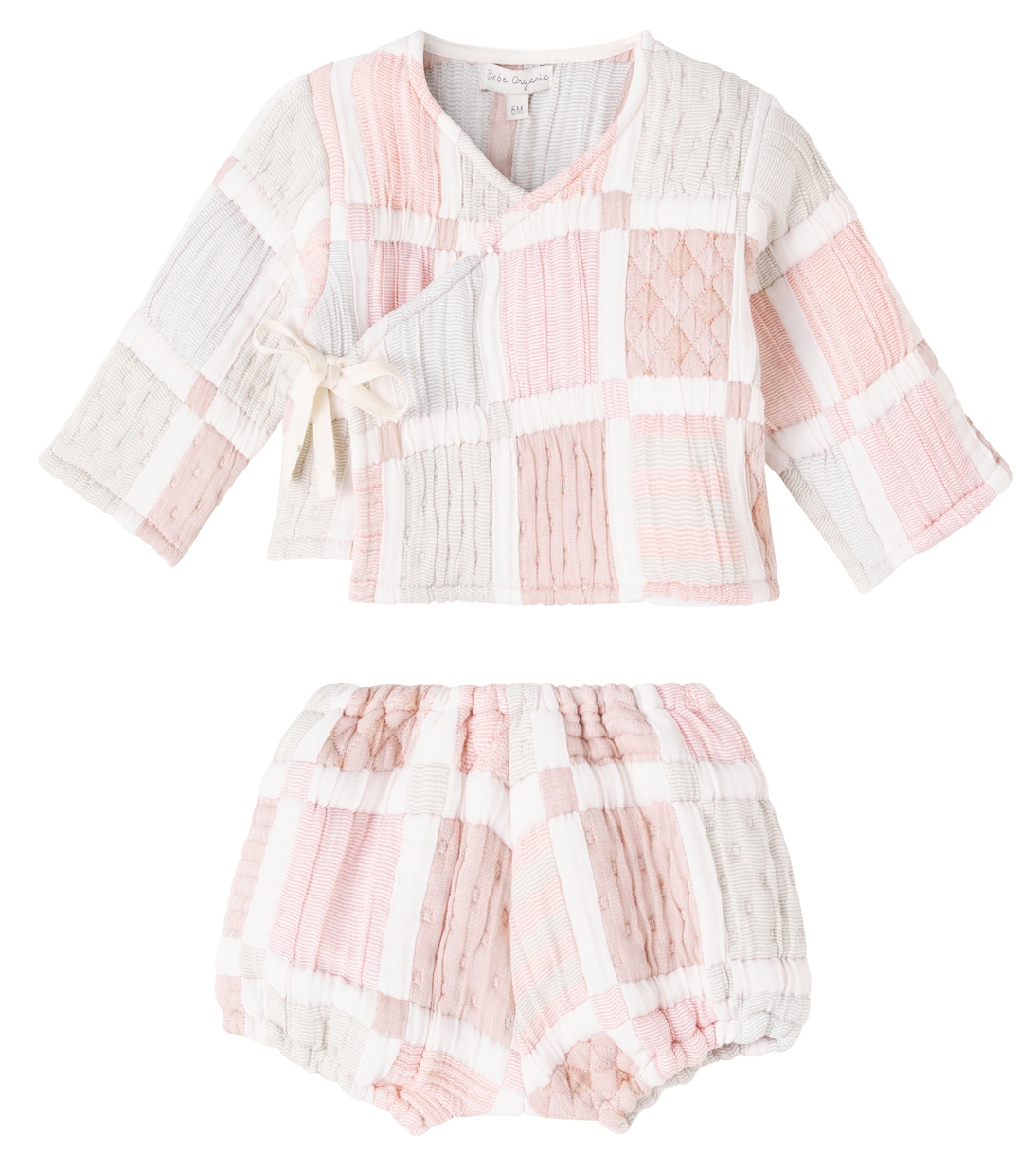 

Комплект из топа и панталон из хлопковой смеси Baby Mai Bebe Organic, Patchwork