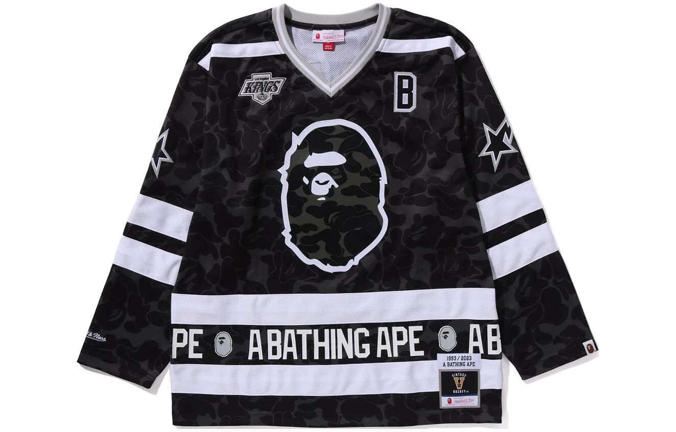 

Футболка Mitchell & Ness X для мужчин A Bathing Ape, синий