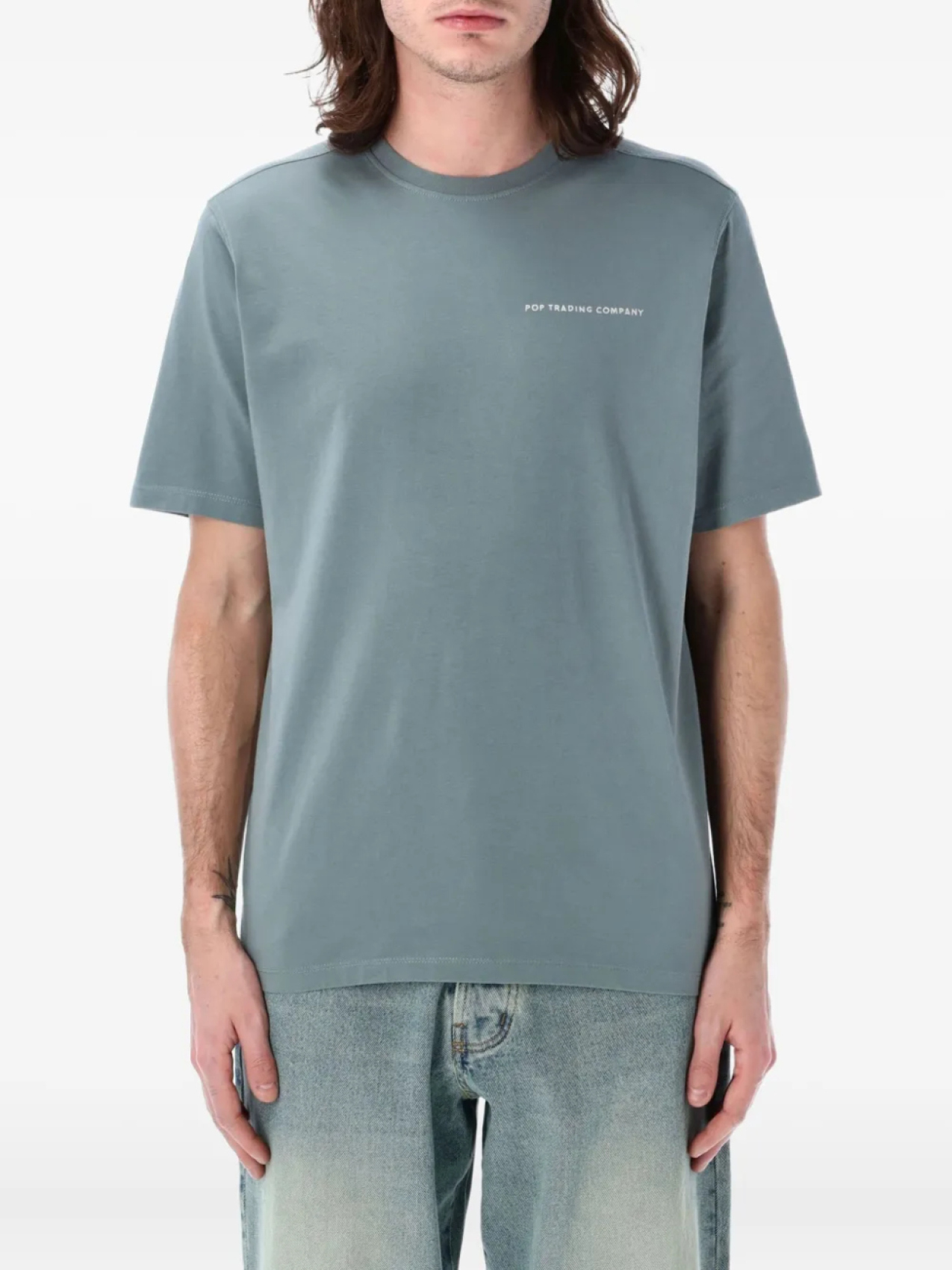 

Футболка из хлопка Pop Trading Company, синий
