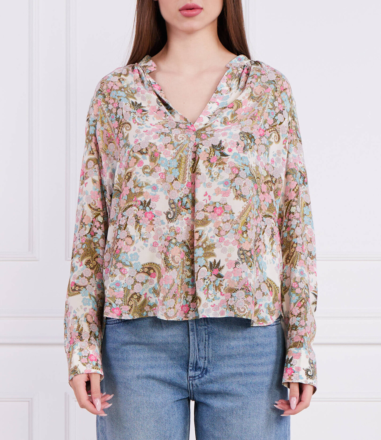 

Блуза Zadig&Voltaire TINK SOFT YOKO FLOWER Regular Fit, разноцветный