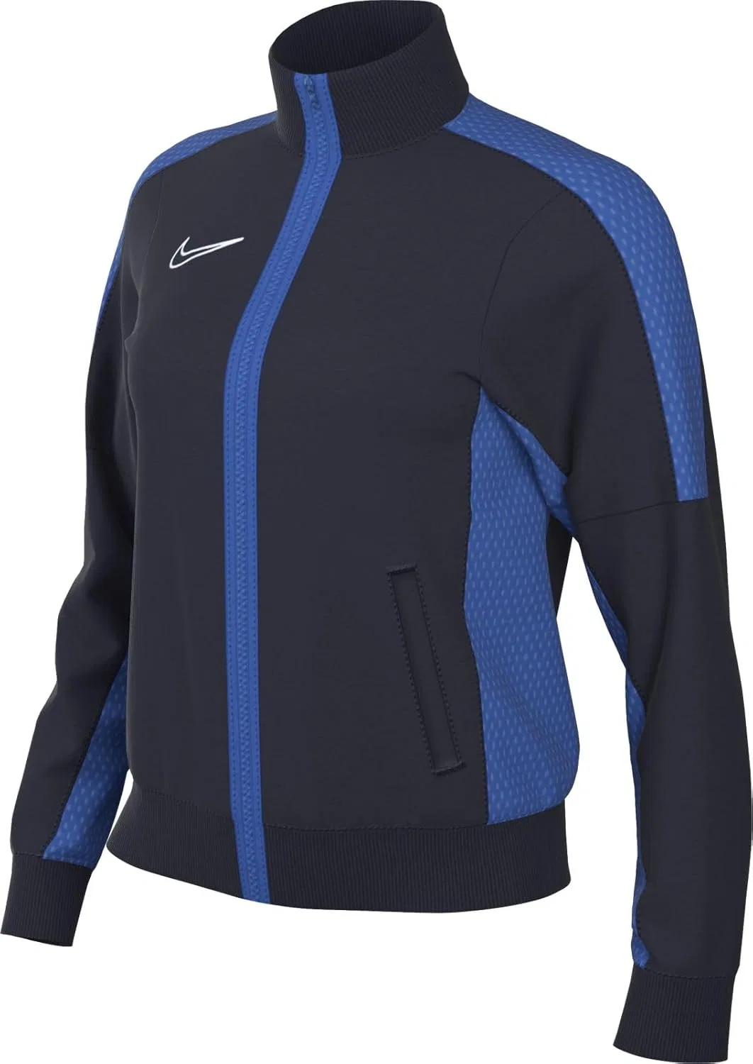 Трековая куртка с застежкой-молнией Nike, цвет Obsidian/Royal Blue/White