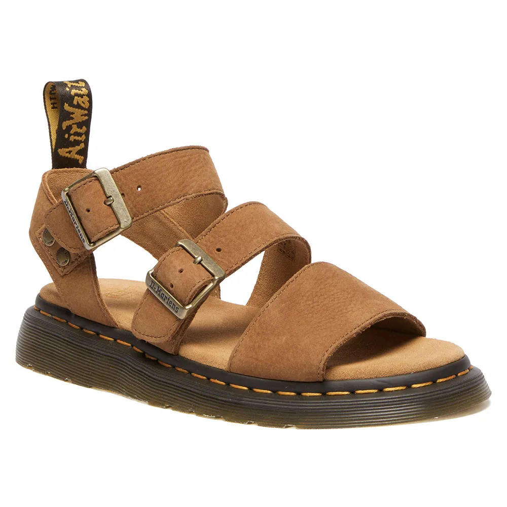 

Сандалии Dr Martens Gryphon Tumbled Nubuck, коричневый