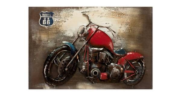 

Металлическая картина KUNSTLOFT Industrial Style цвет braun/rot