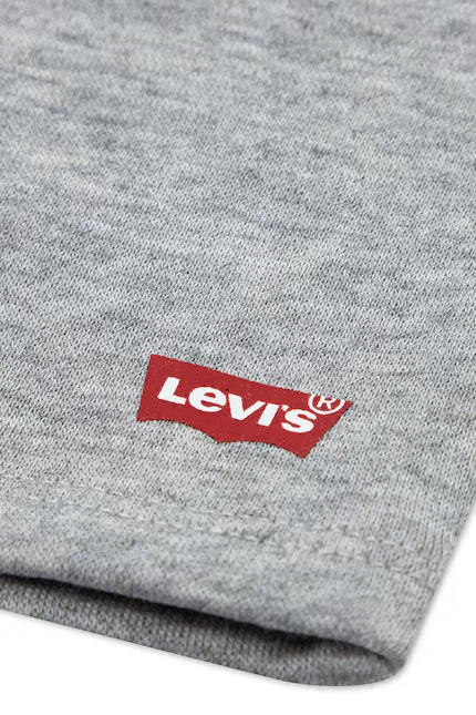 Комплект детский из хлопка Batwing Tee & Knit Short Levi's, синий — фото 3