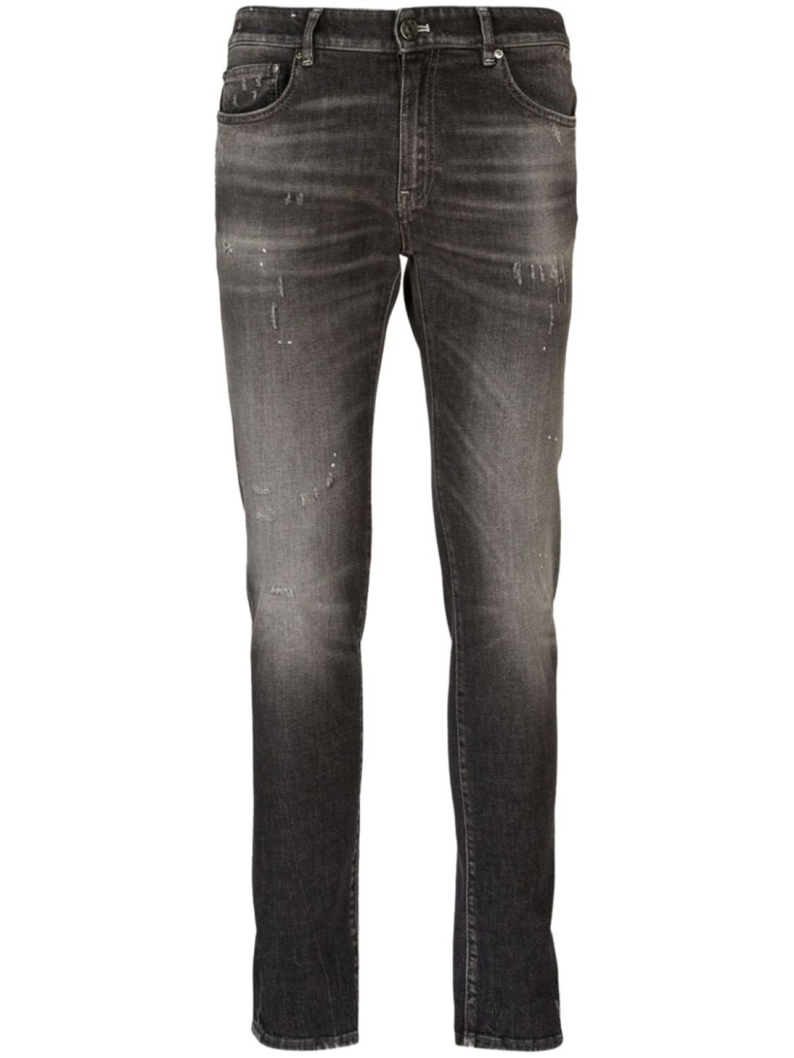 

Джинсы с эффектом потертости PT Torino, черный