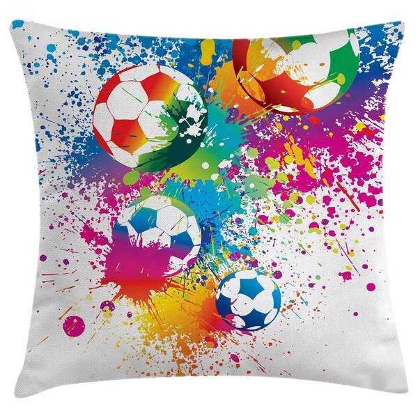 

Наволочка twentyfour Bunter Spritzer Ball, 50 см, разноцветный
