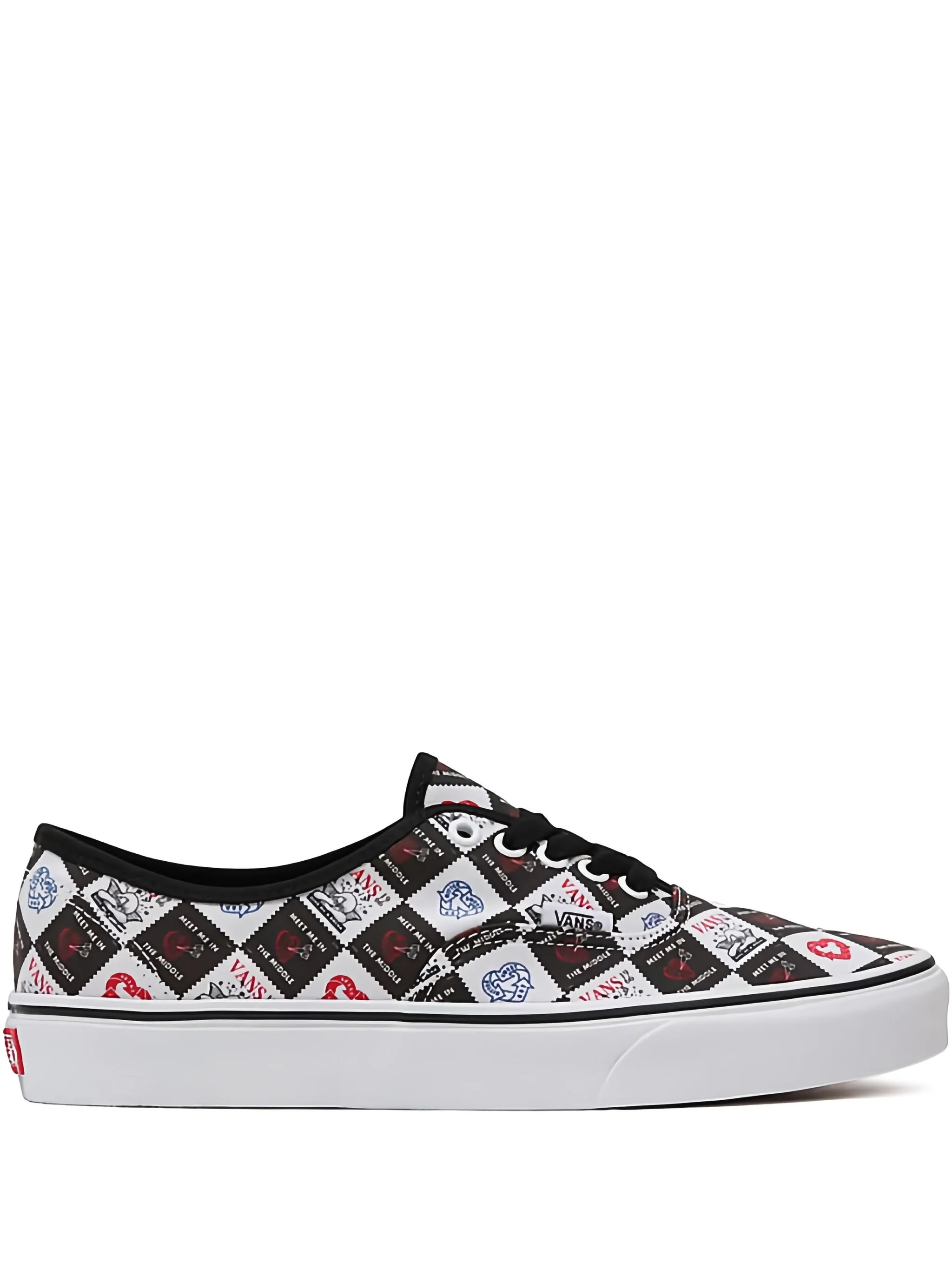 

Кеды Authentic Love Letters Vans, черный