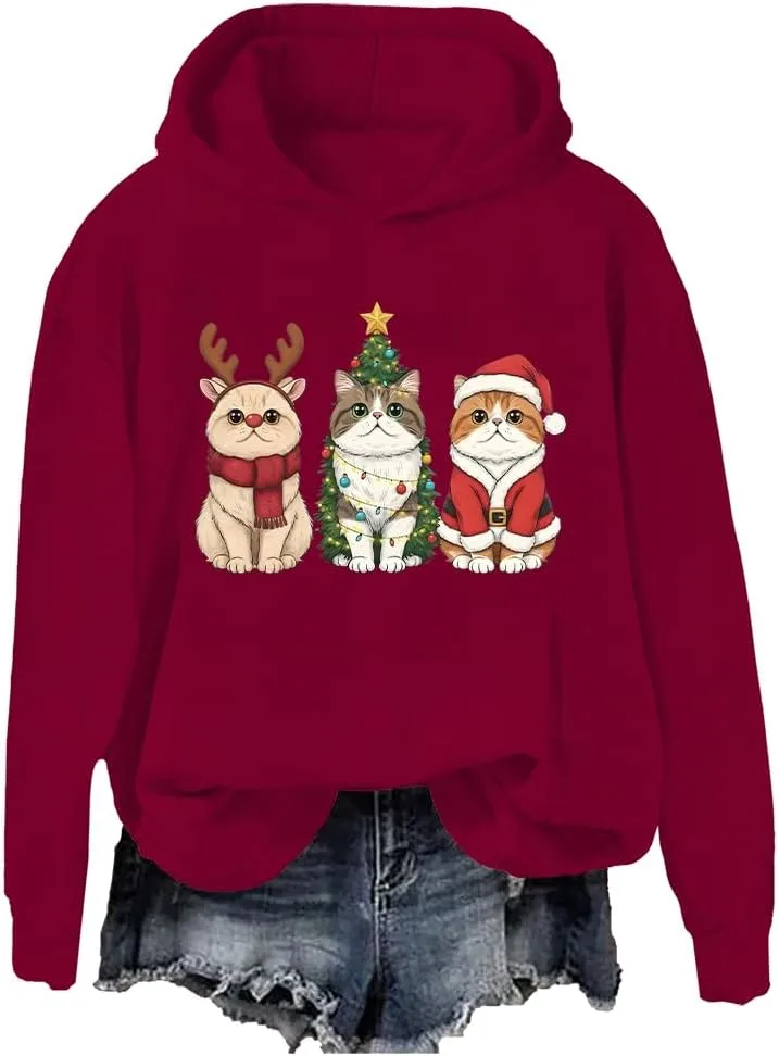 

Свитшот с персидским котом на рождество