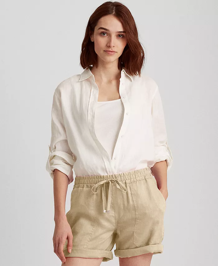 

Комплект одежды из льна Lightweight Linens Collection Lauren Ralph Lauren, фиолетовый