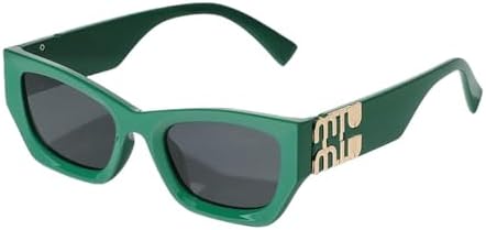 

Винтажные солнцезащитные очки «кошачий глаз» для женщин, с оригинальными линзами из смолы, для путешествий, милые очки в маленькой оправе для девочек MTZJH, Dark Green