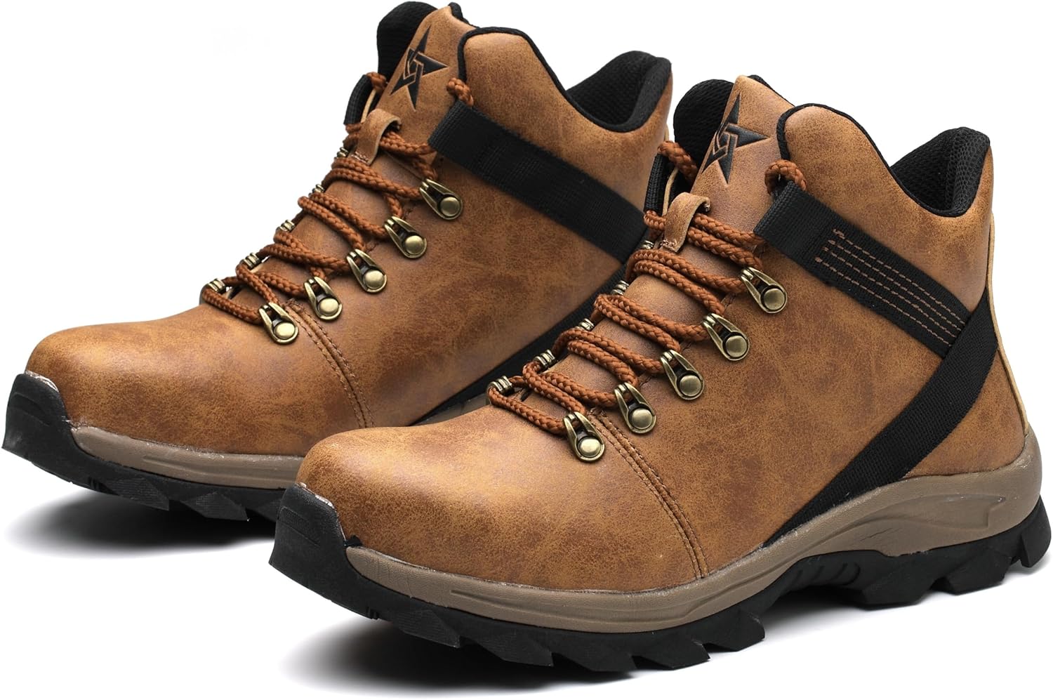 

Защитные ботинки FLIXIANCY с стальным носком для мужчин и женщин - противоскользящие, водо- и маслостойкие, искробезопасные, Идеально подходят для сварки, работы на складе, тяжелого промышленного строительства, коричневый