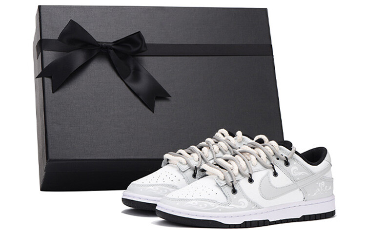 

Кроссовки для скейтбординга Dunk мужские низкие серые/белые Nike, Белый, Кроссовки для скейтбординга Dunk мужские низкие серые/белые Nike