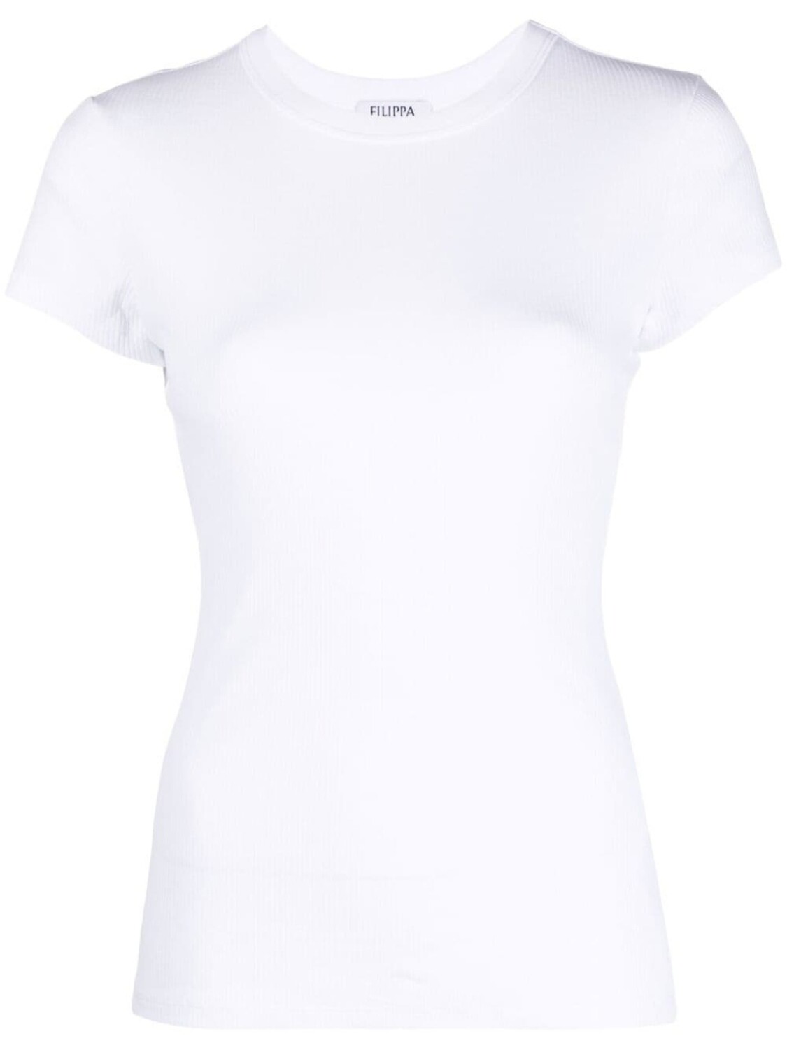 

Filippa K футболка в рубчик с короткими рукавами, белый