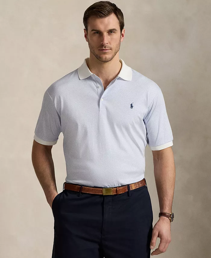 

Мужская хлопковая поло Big & Tall Polo Ralph Lauren, белый