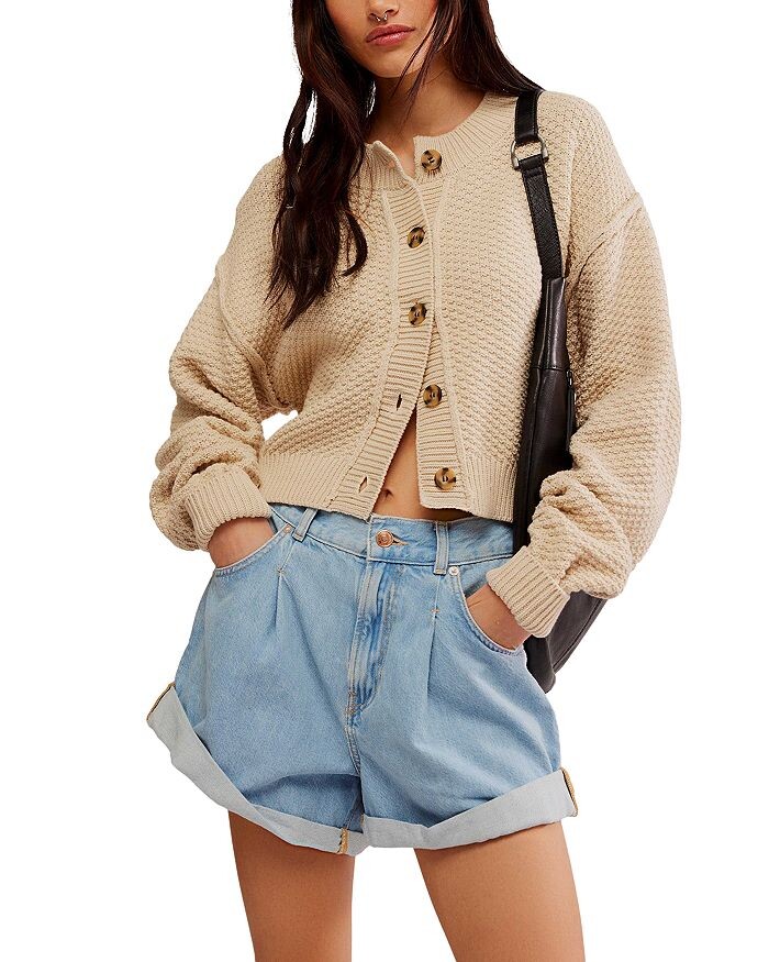 

Кардиган из хлопковой смеси Free People Lila, коричневый/бежевый