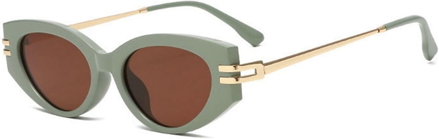 

Солнцезащитные очки COTIA Fashion Cat Eye для женщин и мужчин, с оригинальным дизайном, овальной формы, для использования на открытом воздухе, повседневные солнцезащитные очки, Green