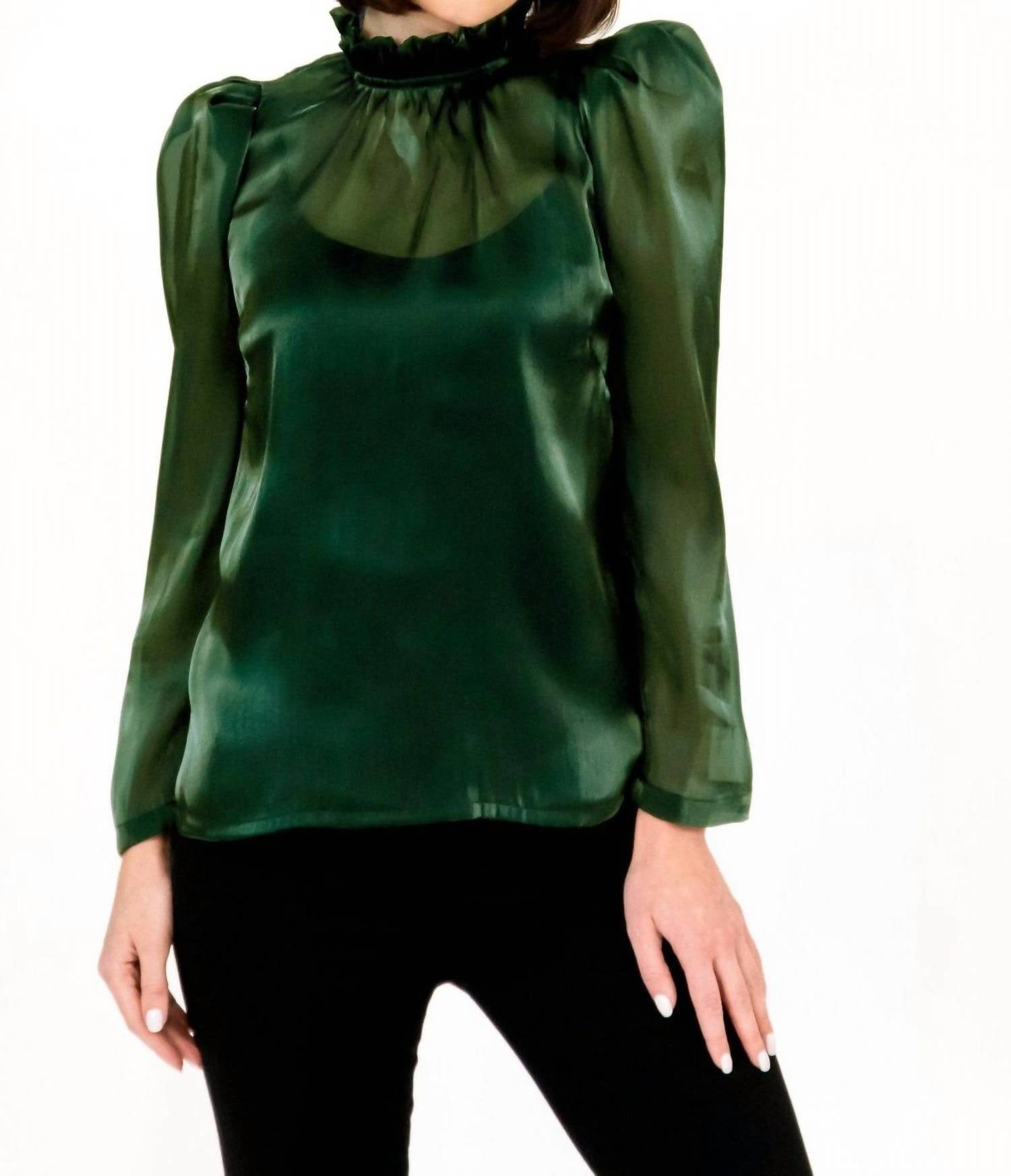 

Блузка Watson из сосновой органзы EVA FRANCO, цвет pine organza