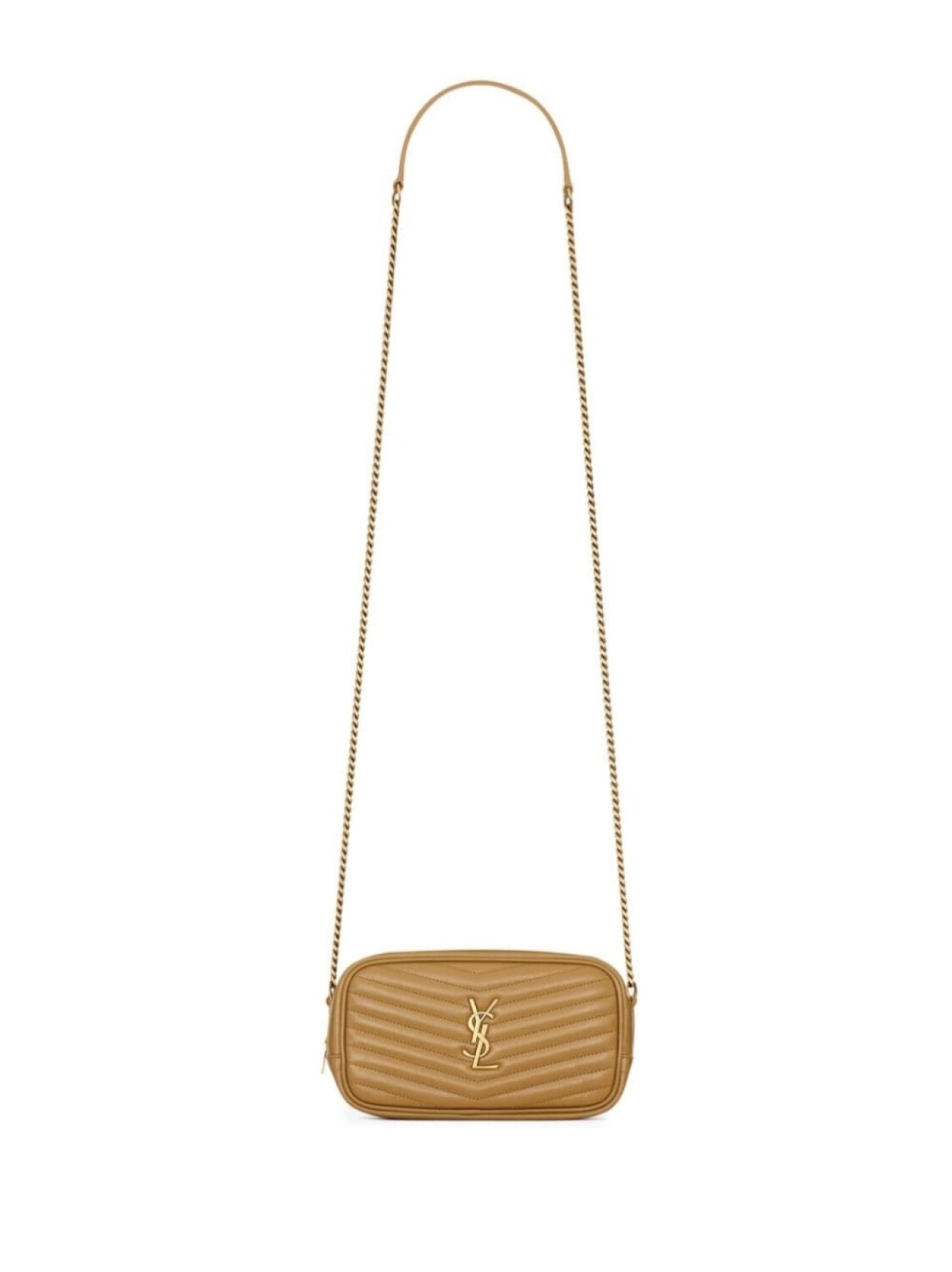 

Каркасная сумка Saint Laurent Lou, коричневый