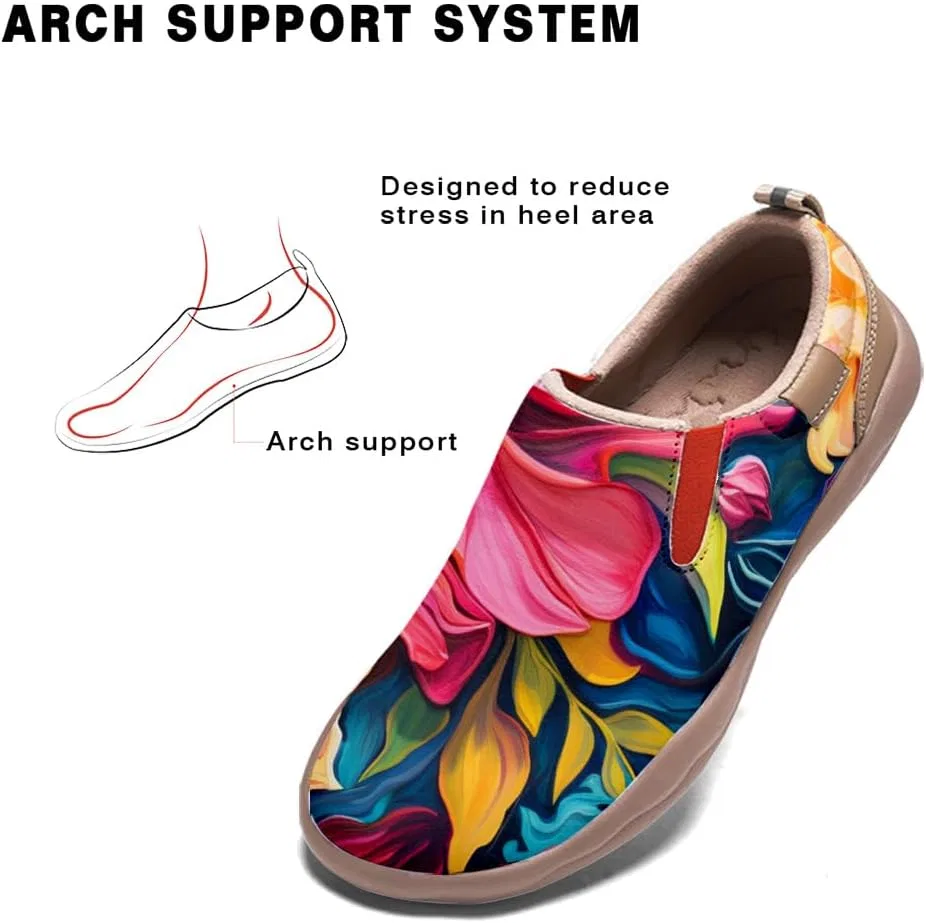 Мокасины мужские с принтом Art, Loafers & Slip-Ons, Colorful Flowers-05 Solepulse — фото 3