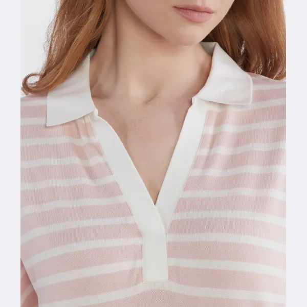 Рубашка поло стандартного кроя Tommy Hilfiger, розовый — фото 3