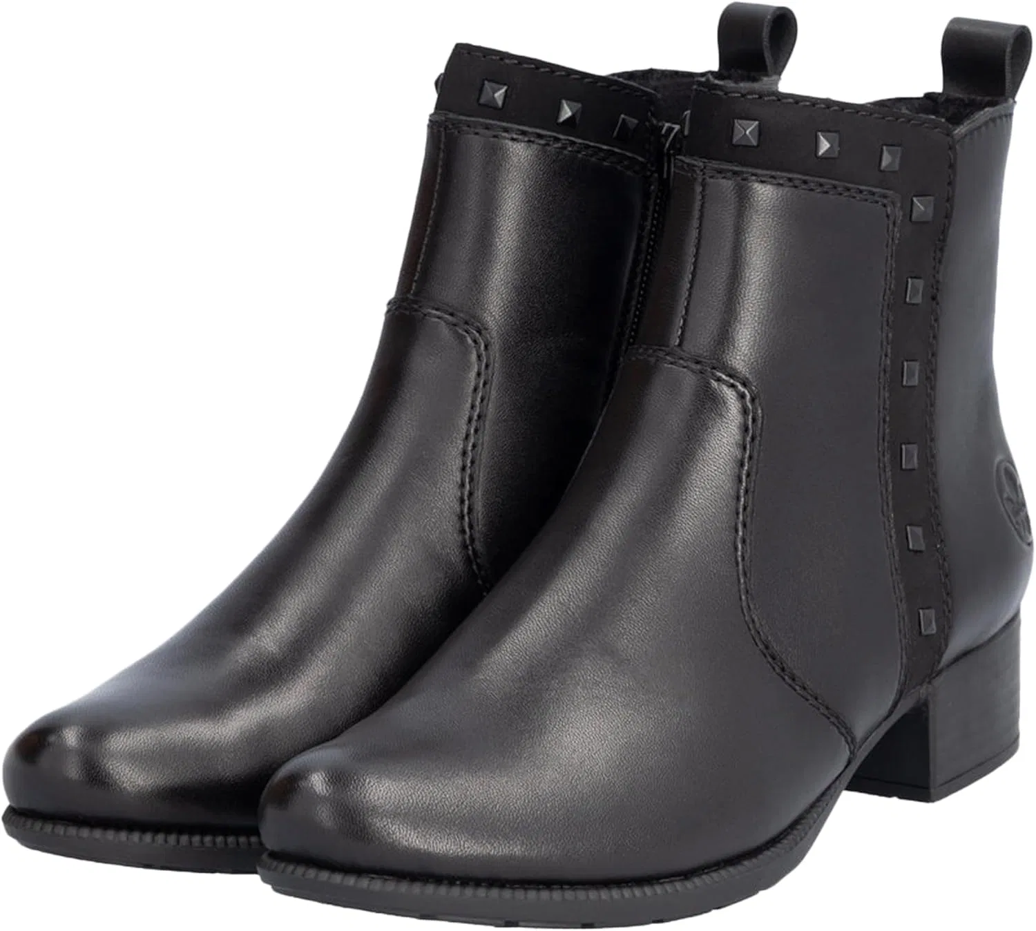 Кожаные ботинки Rieker Lugano, Black — фото 3