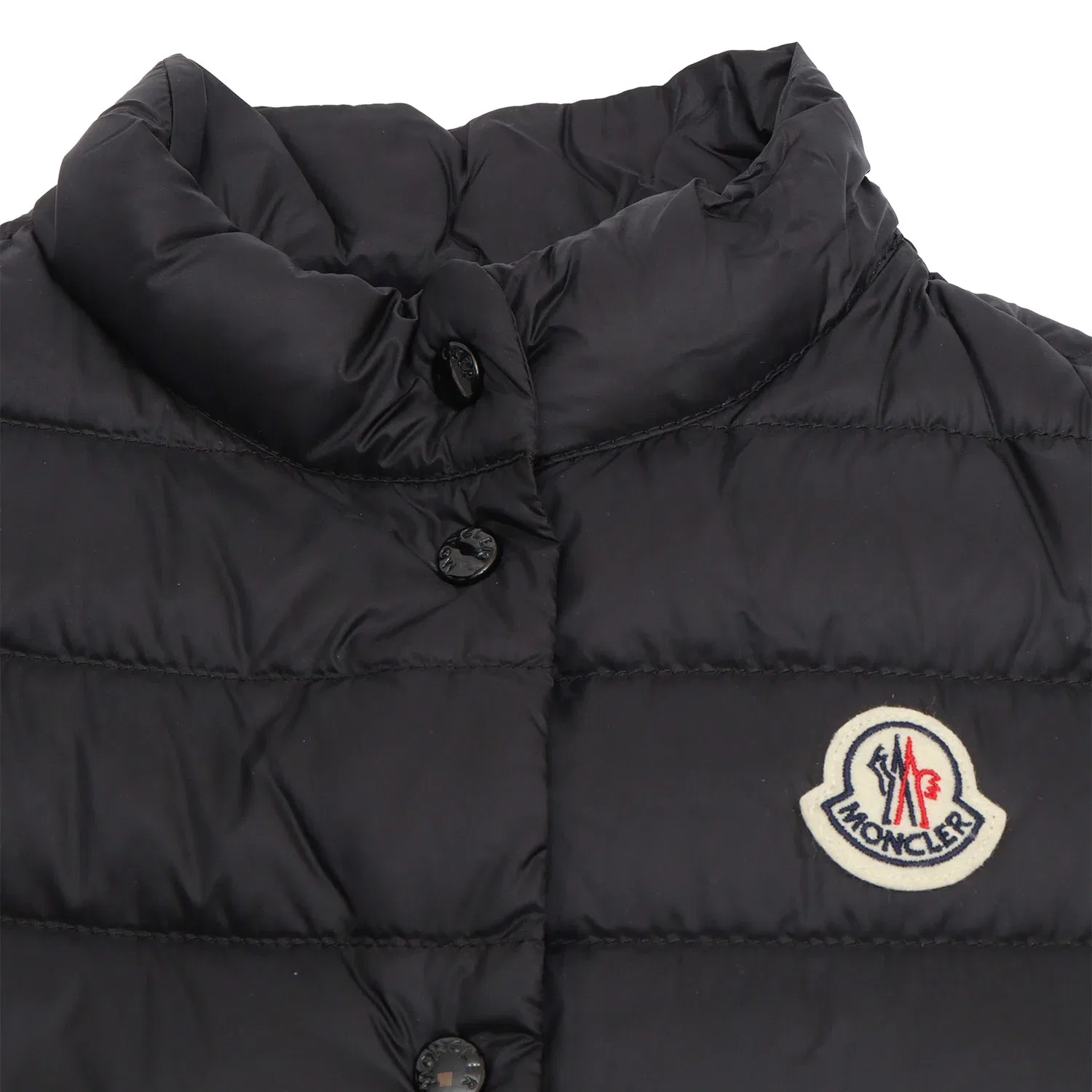 Жилет с воротником-стойкой Moncler черный — фото 4