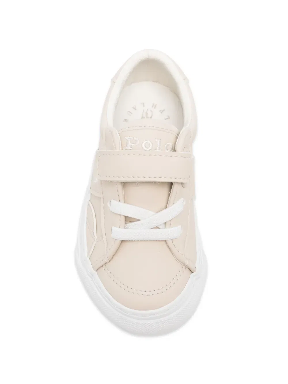 Кожаные кроссовки Ryley с ремешком на липучке Polo Ralph Lauren Kids, нейтральный — фото 3