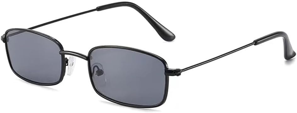 

Женские солнцезащитные очки в тонкой прямоугольной оправе, модные металлические солнцезащитные очки для мужчин, классические винтажные очки с защитой от УФ-излучения UV400 LOVQZAOF, A1