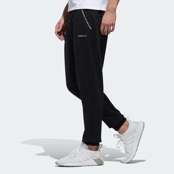 Спортивные штаны adidas neo logo Cozy Breathable Casual Sports Long Pants Black, черный — фото 4