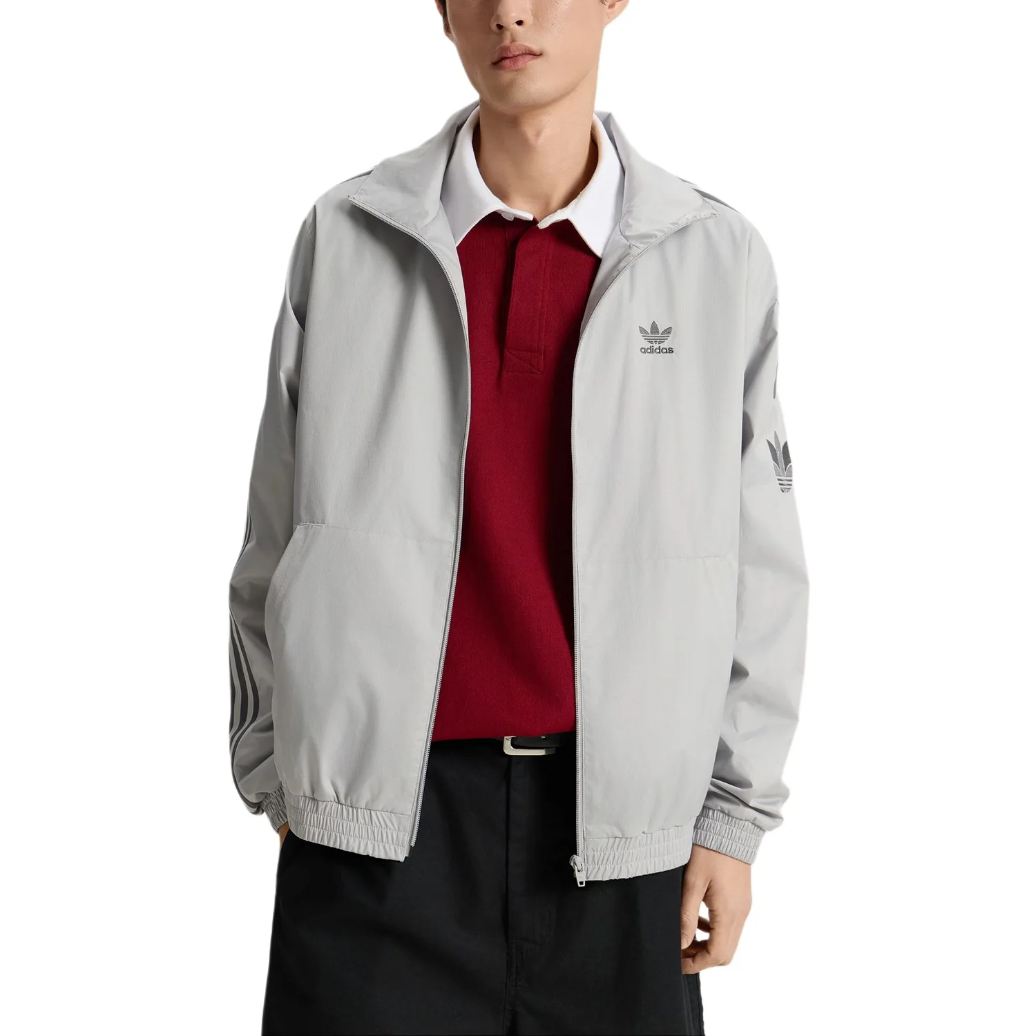 Куртка ADICOLOR TRACK Adidas Originals, светло-серый